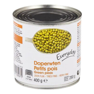 Petits pois très fins EVERYDAY 400 g