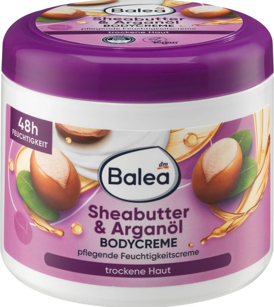 Crème corporelle Balea karité et argan 500 ml